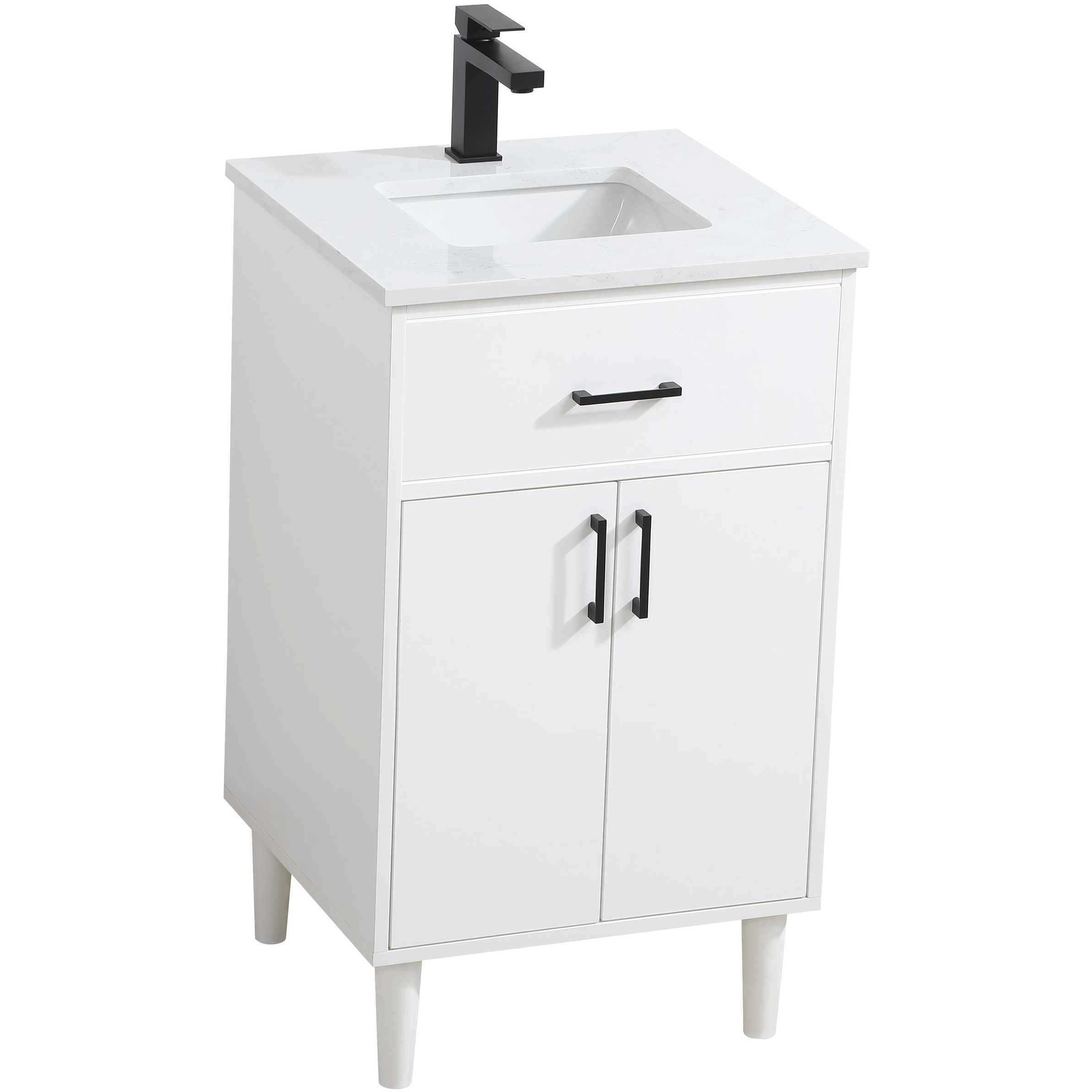 Chandler 20 X 34 inch White Bathroom Vanity Cabinet