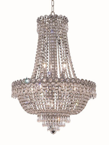 Century 12 Light 20 inch Chrome Dining Chandelier Ceiling Light in Royal Cut