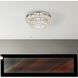 Monroe 2 Light 30 inch Chrome Flush Mount Ceiling Light