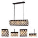 Madison 6 Light 40 inch Matte Black Island Pendant Ceiling Light in Clear, Urban Classic