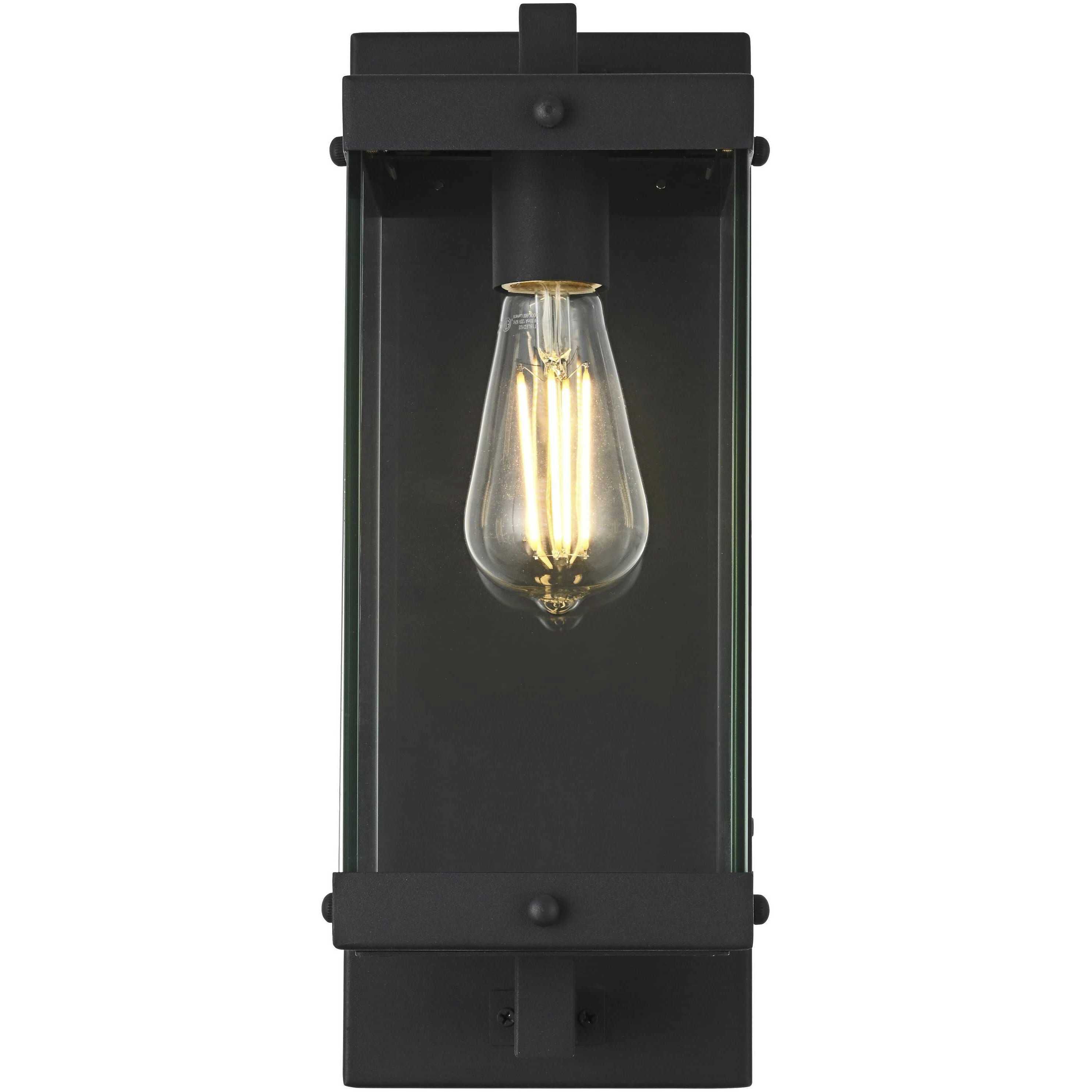 Julien 1 Light 15 inch Black Outdoor Wall Sconce