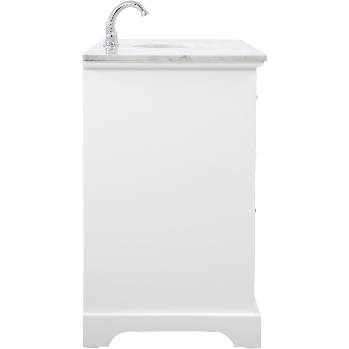 Americana 60 X 21.5 X 35 inch White Vanity Sink Set