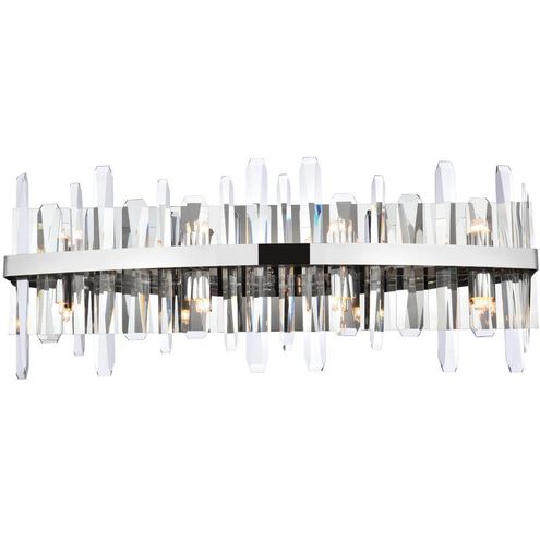 Serena 8 Light 30 inch Chrome Bath Sconce Wall Light
