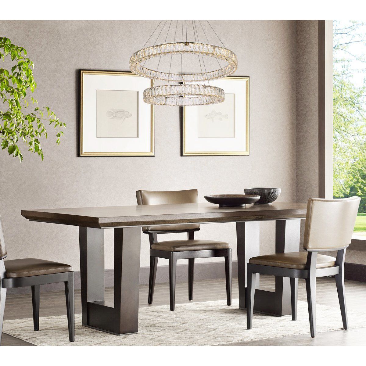 Monroe 2 Light 36 inch Gold Chandelier Ceiling Light