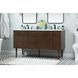 Cyrus 60 X 22 X 34 inch Walnut Vanity Sink Set