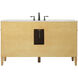 Park Avenue 60 X 21.5 X 35 inch Natural Wood Vanity Sink Set
