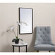 Monet 28 X 18 inch Black Wall Mirror