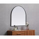 Ayra 36 X 36 inch Black Mirror