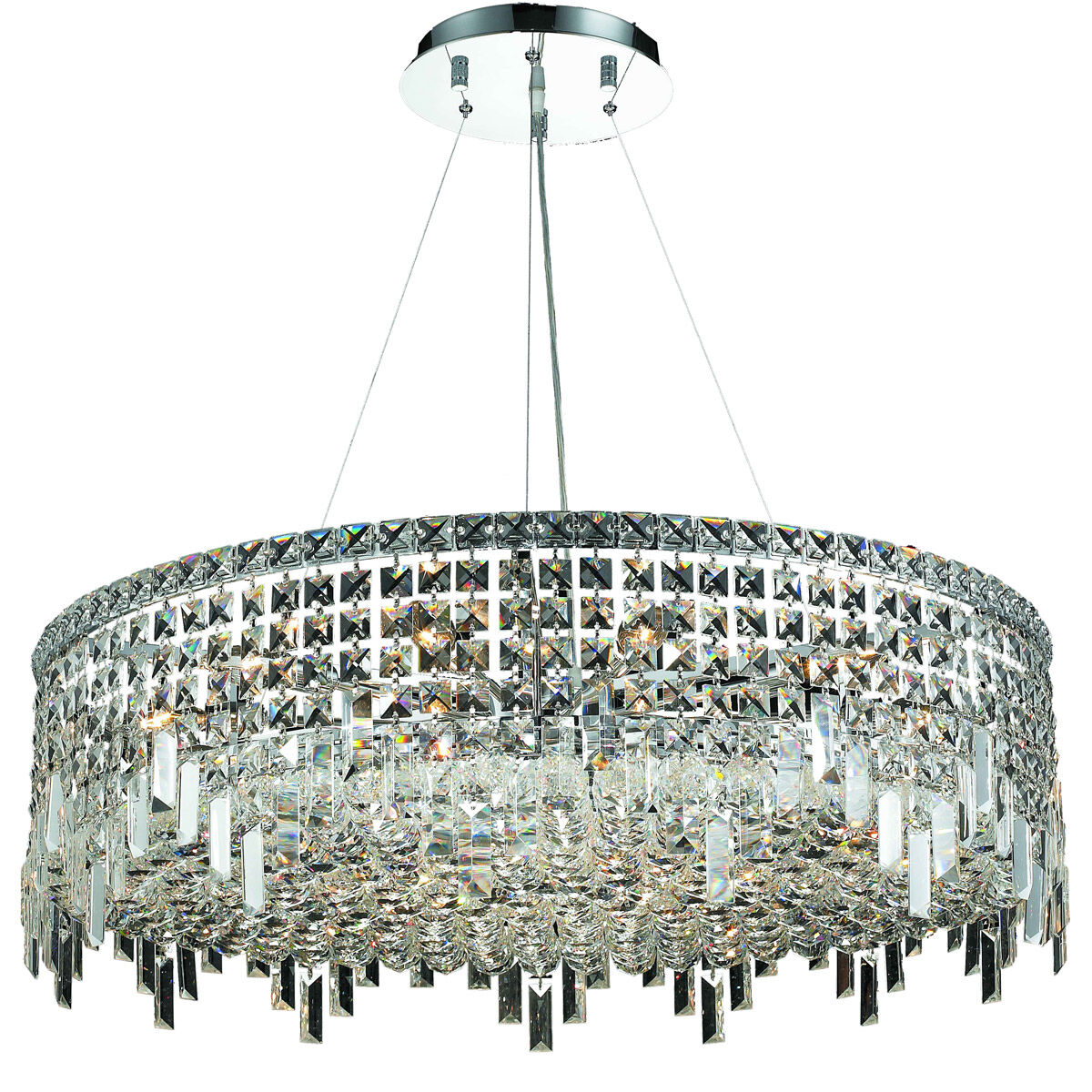 Maxime 18 Light 32 inch Chrome Dining Chandelier Ceiling Light in Royal Cut