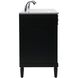 Bennett 72 X 21 X 35 inch Black Vanity Sink Set