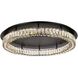 Monroe 1 Light 33 inch Black Flush Mount Ceiling Light