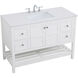 Theo 48 X 22 X 34 inch White Vanity Sink Set