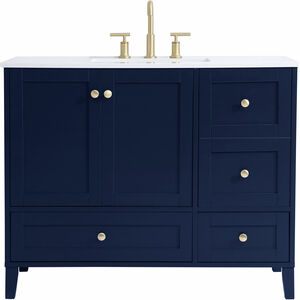 Sommerville 42 X 22 X 34 inch Blue Vanity Sink Set