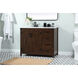 Grant 42 X 19 X 34 inch Expresso Vanity Sink Set