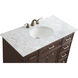 Americana 84 X 22 X 70 inch Teak Vanity Sink Set