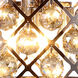 Madison 4 Light 16 inch Polished Nickel Pendant Ceiling Light in Golden Teak, Urban Classic