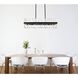 Serephina 24 Light 42 inch Black Linear Chandelier Ceiling Light