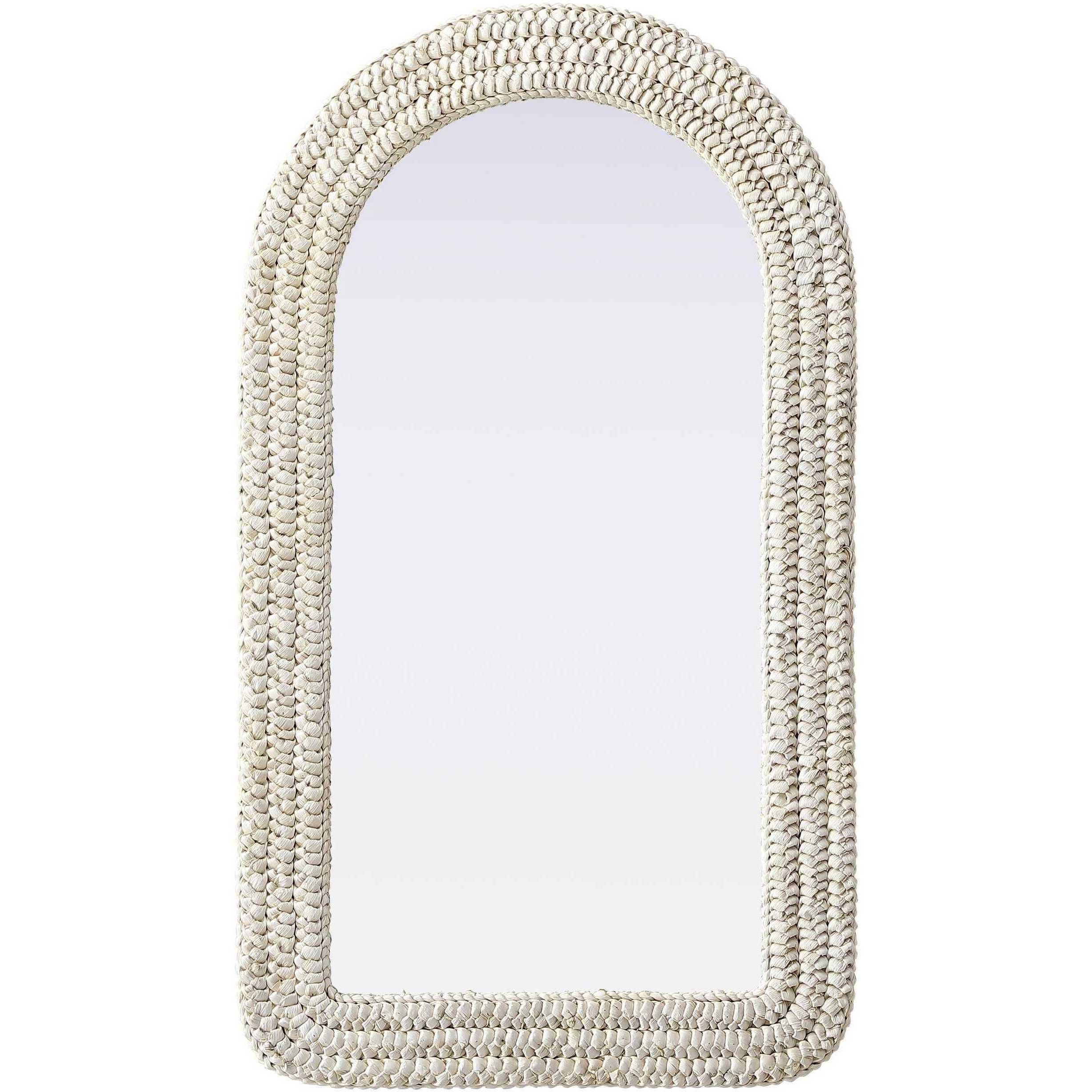 Marlowe 42 X 24 inch Linen White Mirror