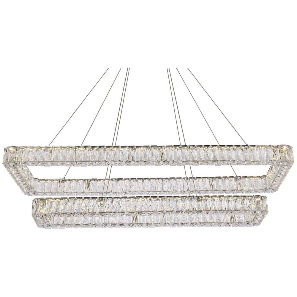Monroe 2 Light 50 inch Chrome Pendant Ceiling Light