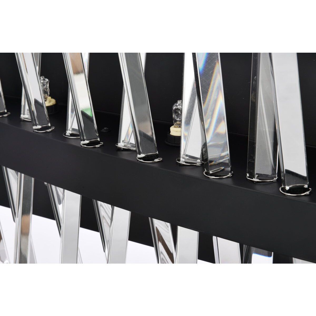 Serephina 10 Light 36 inch Black Bath Sconce Wall Light