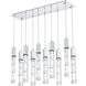 Aurora 10 Light 12 inch Chrome Pendant Ceiling Light