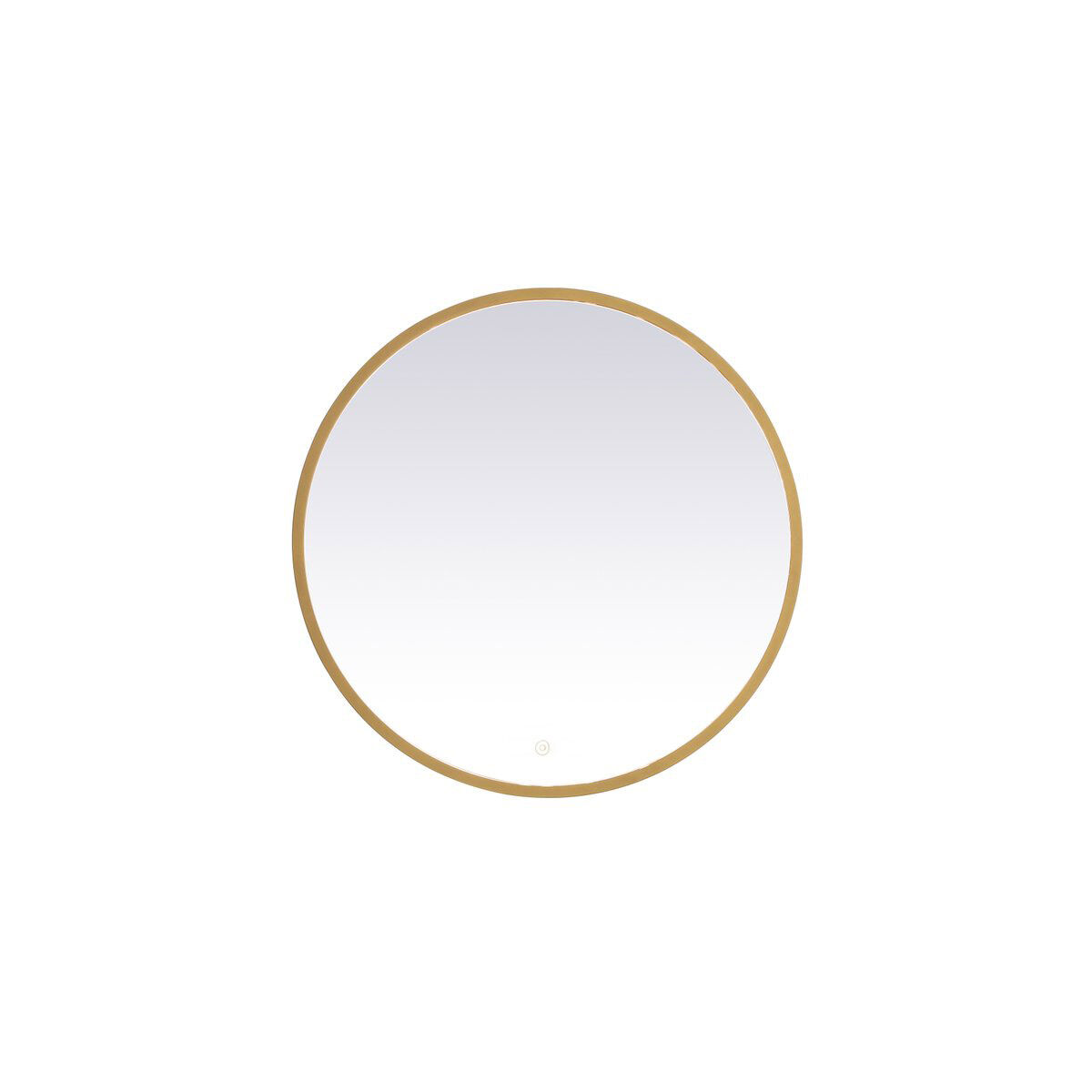 Pier 28 X 28 inch Brass LED Mirror