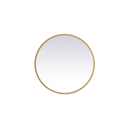 Pier 28 X 28 inch Brass LED Mirror