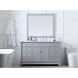 Wesley 60 X 22 X 35 inch Grey Vanity Sink Set