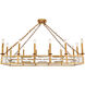 Exeter 14 Light 20 inch Golden Iron Chandelier Ceiling Light, Urban Classic