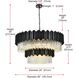 Willow 16 Light 40 inch Black Chandelier Ceiling Light