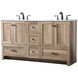 Soma 60 X 19 X 34 inch Natural Oak Vanity Sink Set