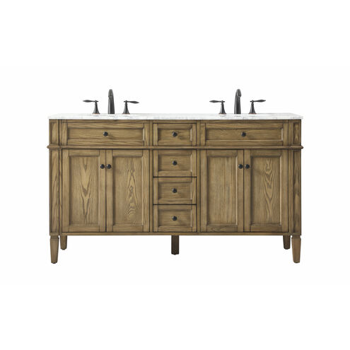 Park Avenue 60 X 22 X 35 inch Driftwood Vanity Sink Set