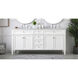 Park Avenue 72 X 21.5 X 35 inch White Vanity Sink Set