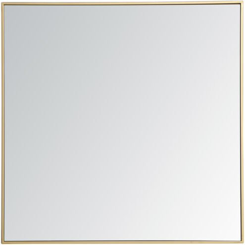 Monet 36 X 36 inch Brass Wall Mirror
