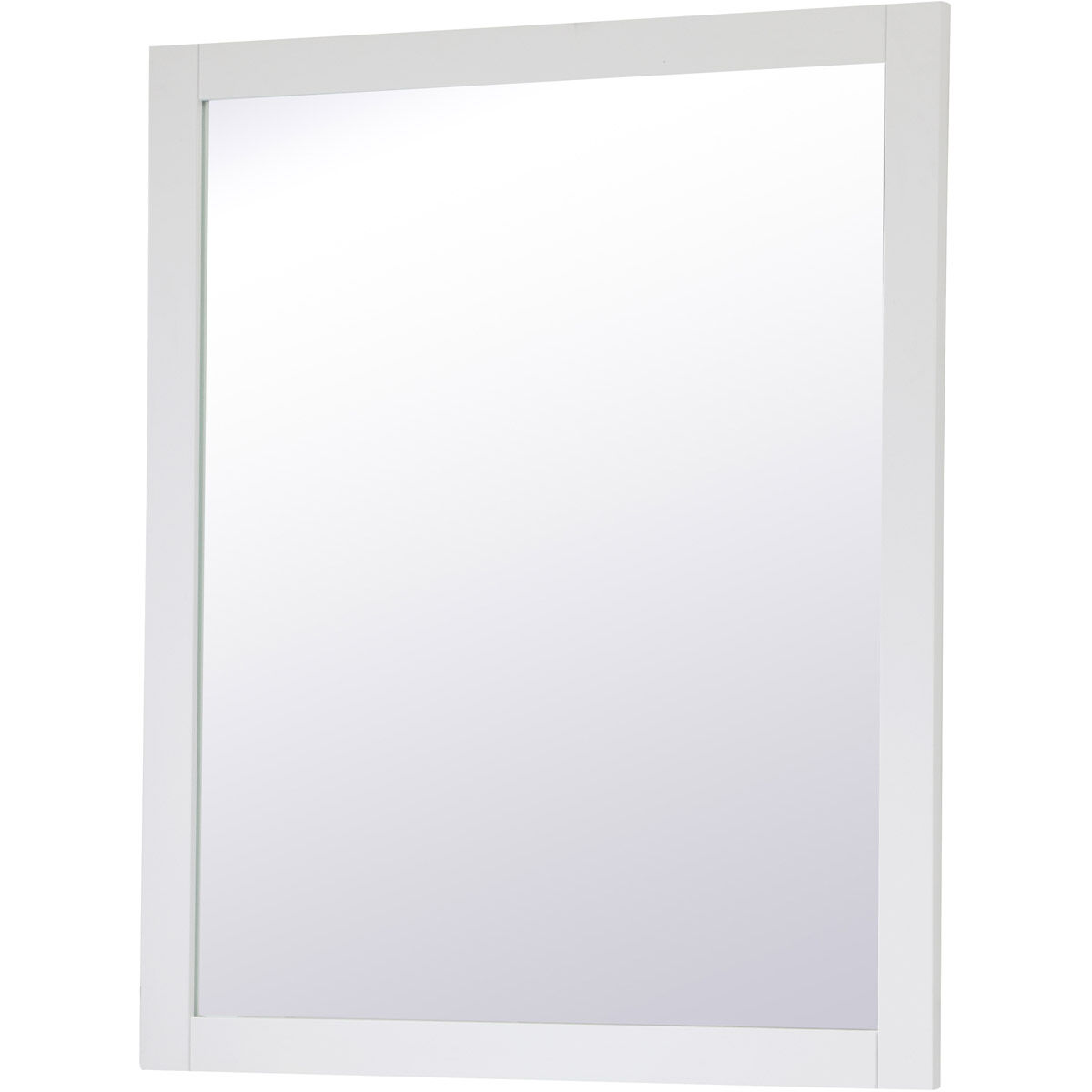 Aqua 36 X 30 inch White Wall Mirror
