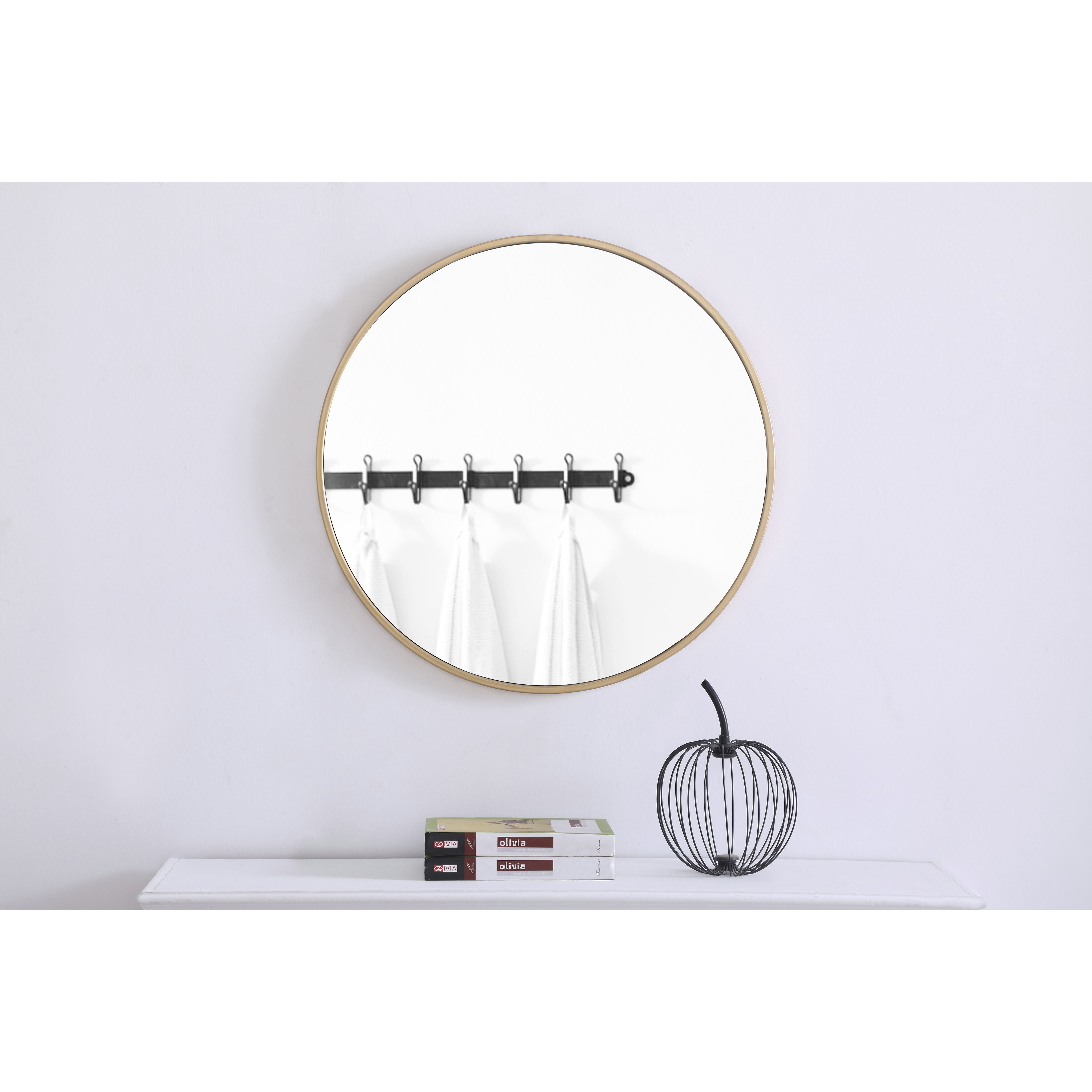 Eternity 24 X 24 inch Brass Wall Mirror