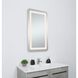 Genesis 36 X 24 inch Glossy White LED Mirror