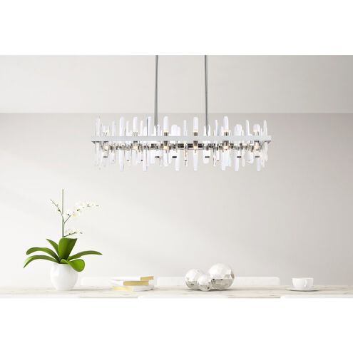 Serena 24 Light 42 inch Chrome Linear Chandelier Ceiling Light