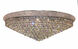 Primo 30 Light 42 inch Chrome Flush Mount Ceiling Light in Royal Cut