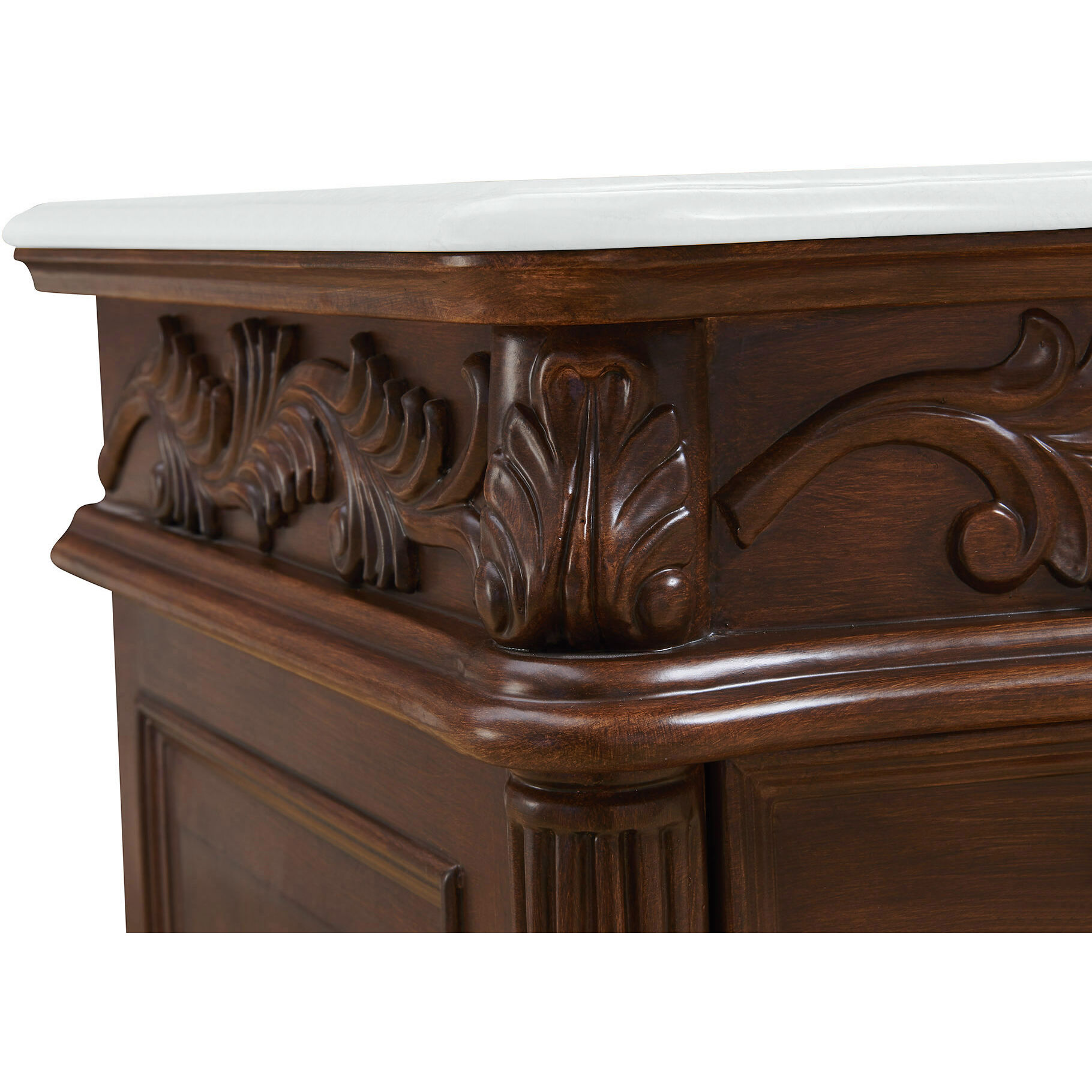 Bordeaux 48 X 22 X 36 inch Brown Vanity Sink Set