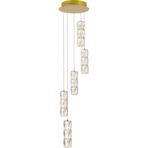 Polaris LED 12 inch Gold Pendant Ceiling Light