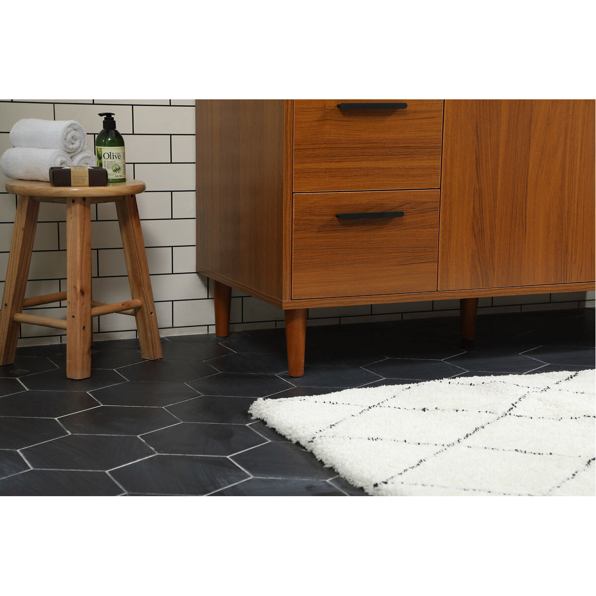 Baldwin 48 X 22 X 34 inch Teak Vanity Sink Set