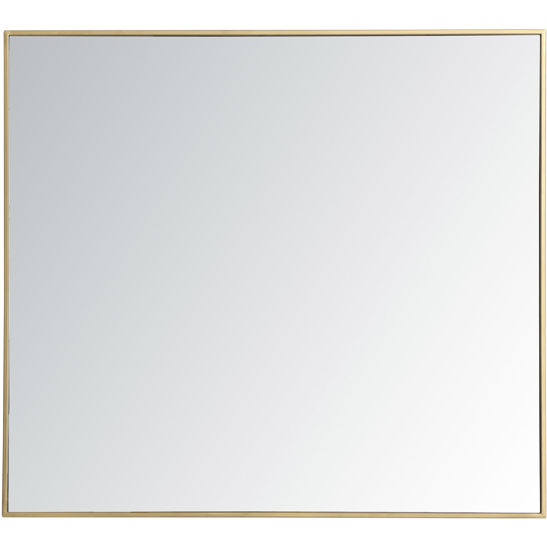 Monet 40 X 36 inch Brass Wall Mirror