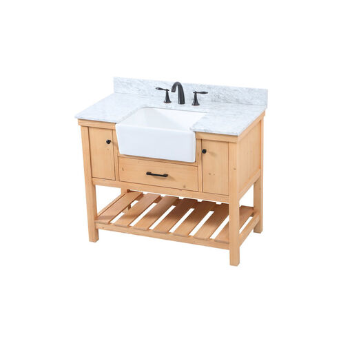 Clement 42 X 22 X 34 inch Natural Wood Bathroom Vanity Cabinet