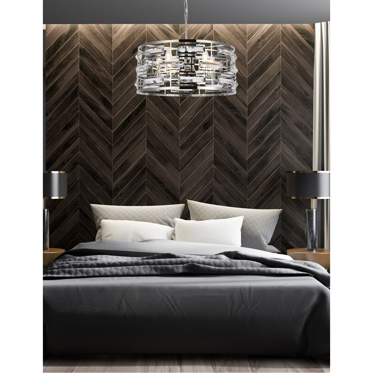 Kennedy 5 Light 18.5 inch Chrome Pendant Ceiling Light