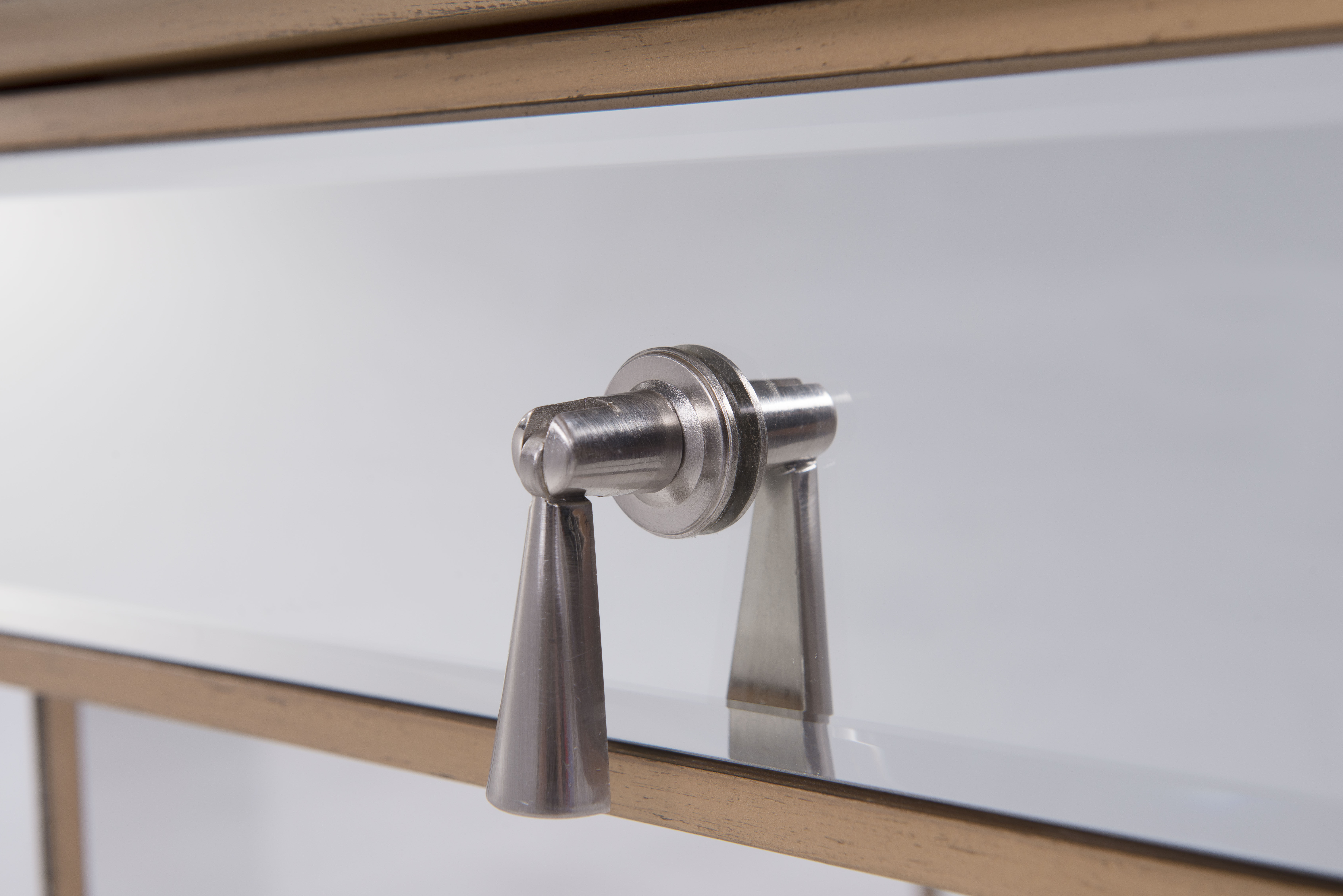 Contempo 42 X 31 inch Gold Paint Dressing Table