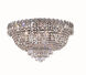 Century 9 Light 20 inch Chrome Flush Mount Ceiling Light in Royal Cut