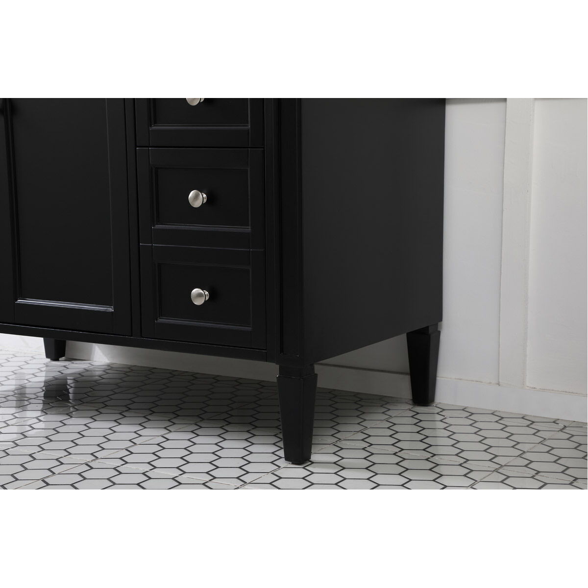 Park Avenue 42 X 21.5 X 35 inch Black Vanity Sink Set