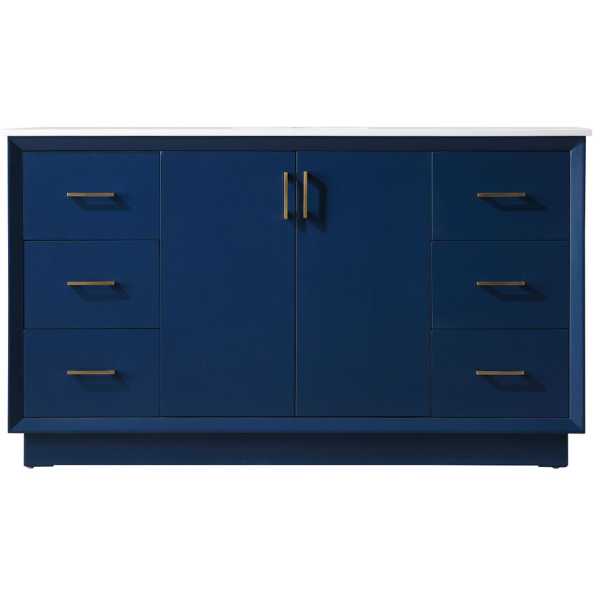 Hayes 60 X 22 X 35 inch Blue Vanity Sink Set