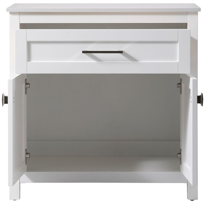 Adian White Bathroom Storage Cabinet